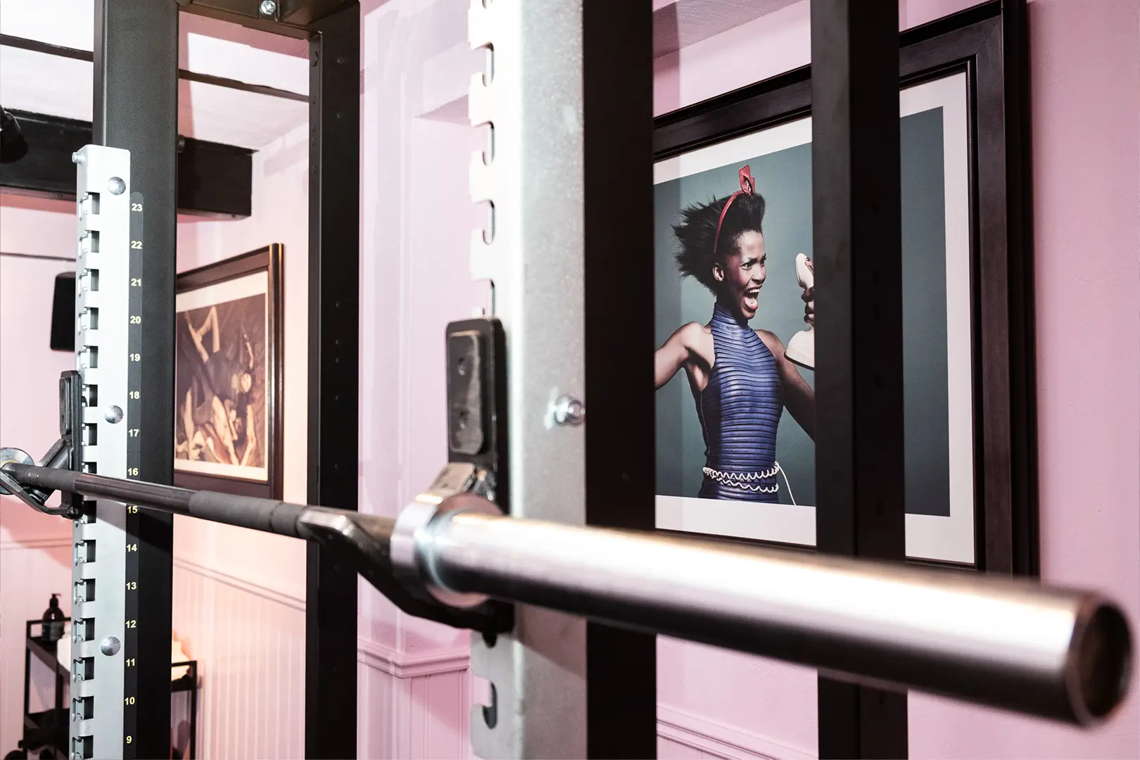 Gym equipment at MJ'S Hotel in Malmö