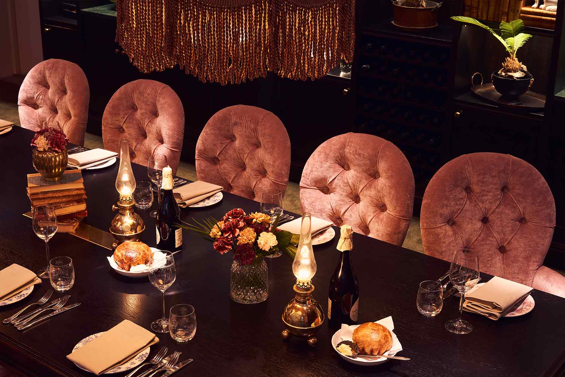 Private Dining at MJ’S Elegantly set private dining table for celebrations at MJ'S in Malmö
