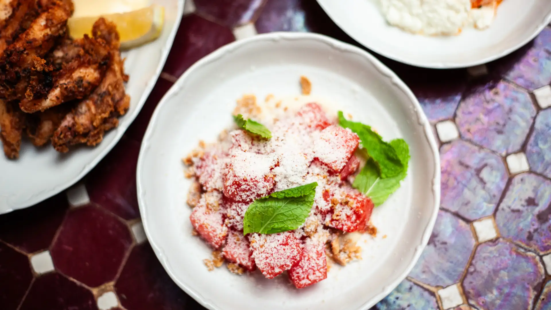 Brunchdessert serverad på MJ'S Restaurant i Malmö